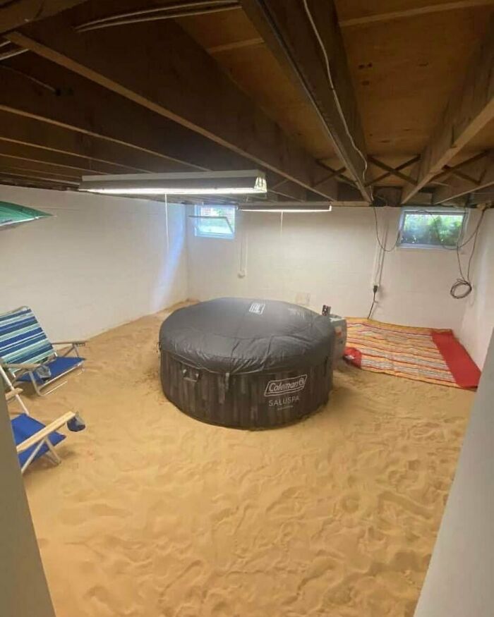 Esta idea de paraíso tropical en el sótano
