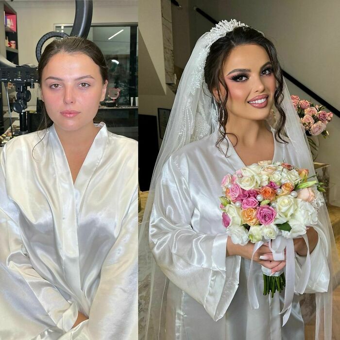 Brides-To-Be Put Trust In This Makeup Artist To Look Stunning On Their Big Day, And Here Are 23 Of The Best Before-And-After Pics (New Pics)