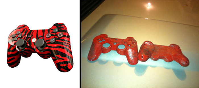 Decidí pintar mi control de PS3