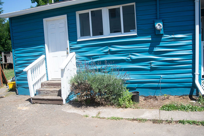 En Portland estamos a 42º y se está despegando el vinilo de las casas