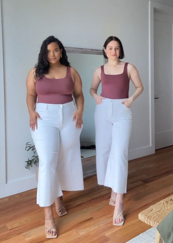 Two Friends Show How The Same Clothes Look On Their Different Bodies (30 New Pics)