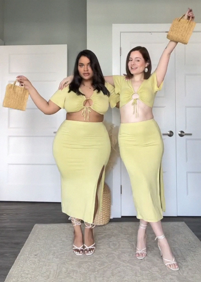 Two Friends Show How The Same Clothes Look On Their Different Bodies (30 New Pics)