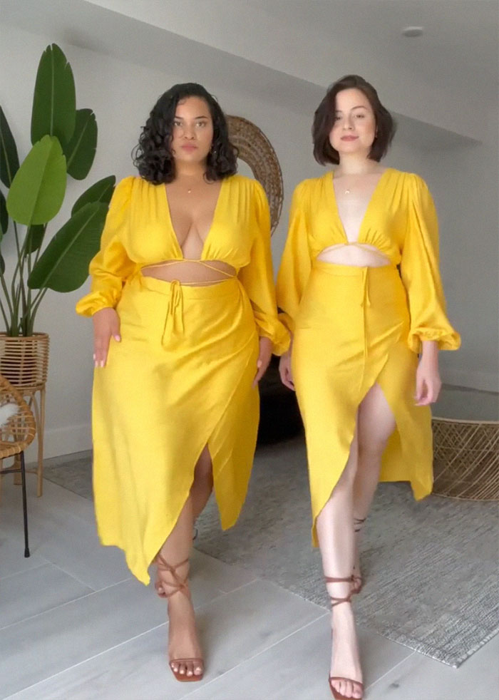Two Friends Show How The Same Clothes Look On Their Different Bodies (30 New Pics)