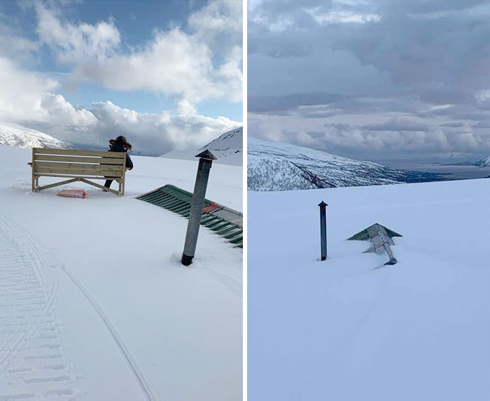 Ha nevado como si no hubiera un mañana en el norte de Noruega