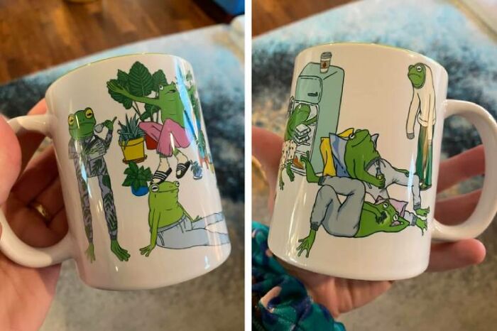 Mi marido me regaló esta gran taza para Navidad, ¡tiene todas mis cosas favoritas!