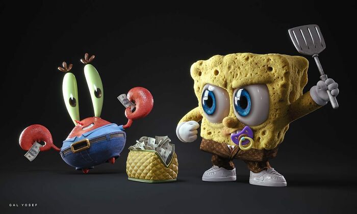 Bob Esponja y el Sr. Cangrejo