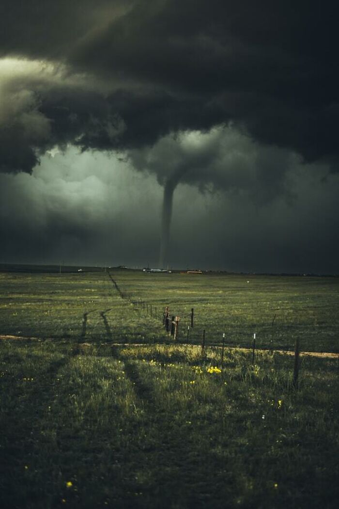 Un tornado en Wyoming, Estados Unidos