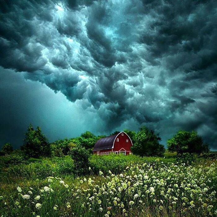 Una tormenta formándose sobre Wisconsin
