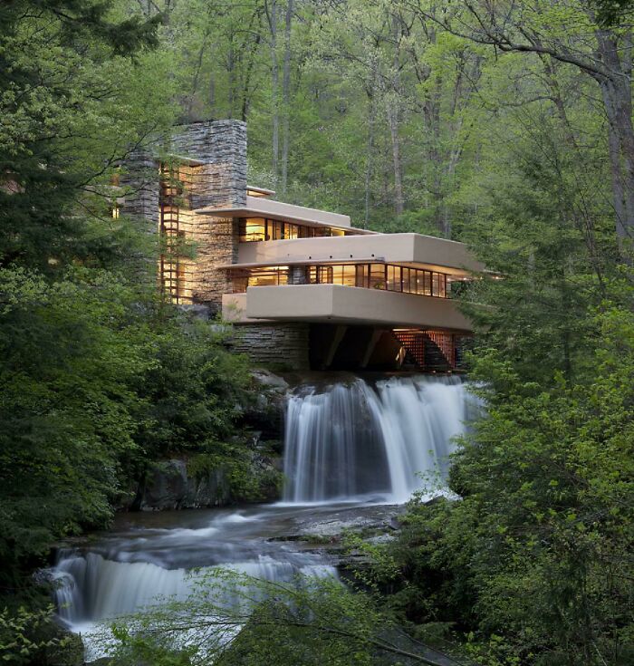 Casa de la cascada, EE.UU. (1936-39) de Frank Lloyd Wright