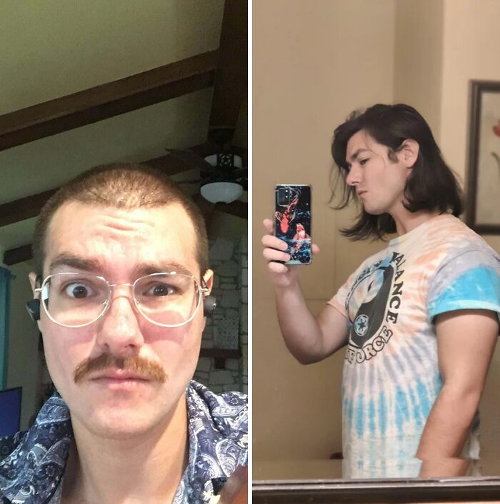 Decidí dejar crecer mi cabello un poco