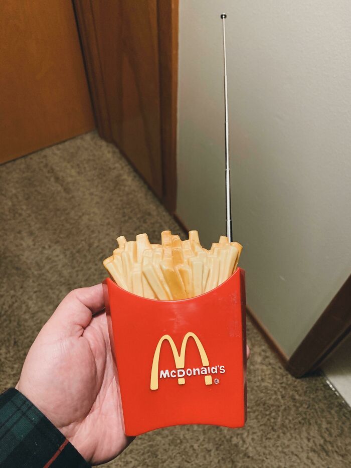 McDonald's fabricó una radio de papas fritas en los años 80 y mi papá me dio la suya