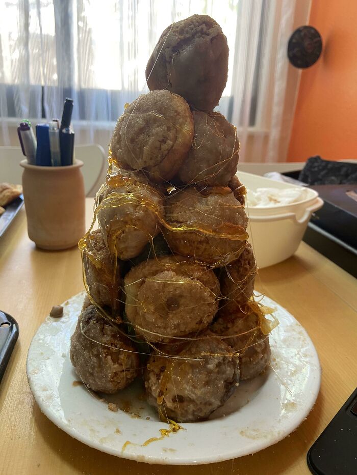 Un intento de croquembouche