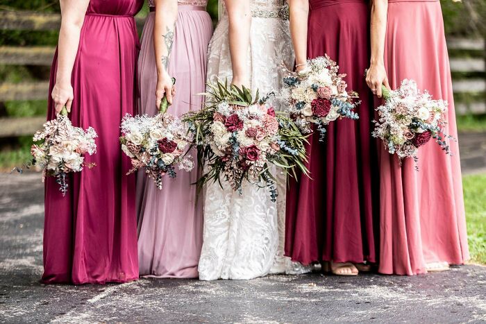 No podría estar más contenta con el resultado de nuestras flores de madera de Sola para nuestra boda