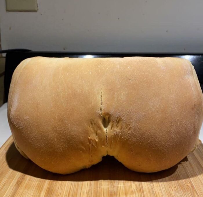Accidentalmente hice un pan de leche que parece un trasero