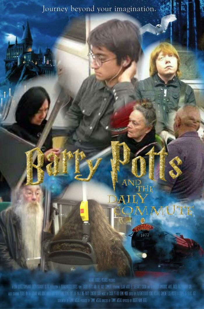 La marca blanca de Harry Potter, vistos en el transporte público