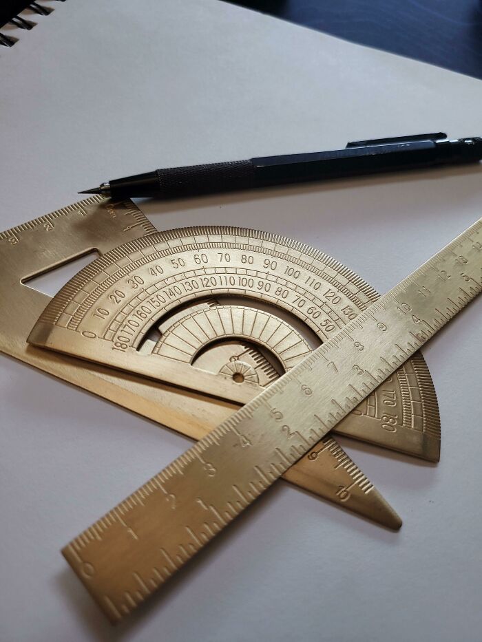 Instrumentos de dibujo de latón y portaminas de latón de Pacific Arc