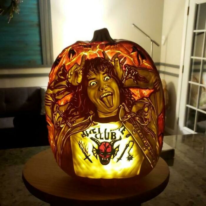 Calabaza artificial con Eddie
