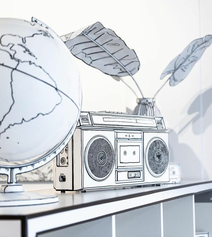 Esta artista pintó su casa para crear una ilusión 2D, y aquí hay 33 fotos de su trabajo