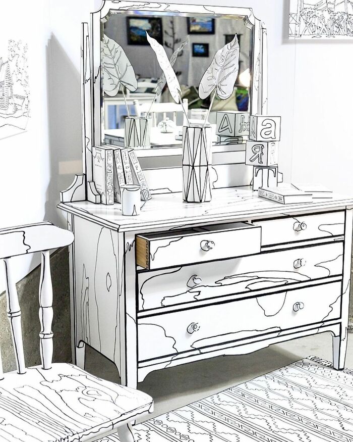 Esta artista pintó su casa para crear una ilusión 2D, y aquí hay 33 fotos de su trabajo