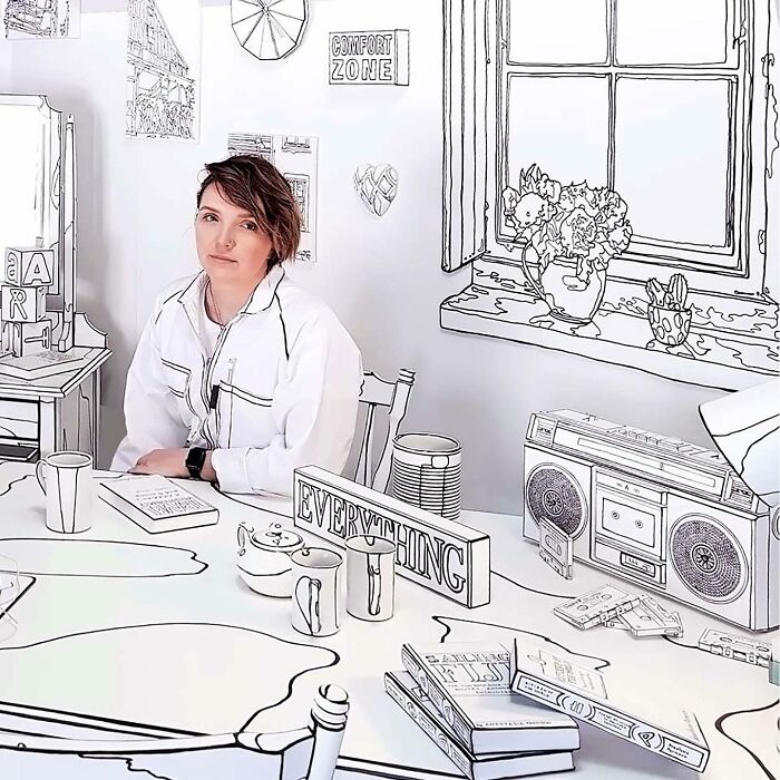 Esta artista pintó su casa para crear una ilusión 2D, y aquí hay 33 fotos de su trabajo