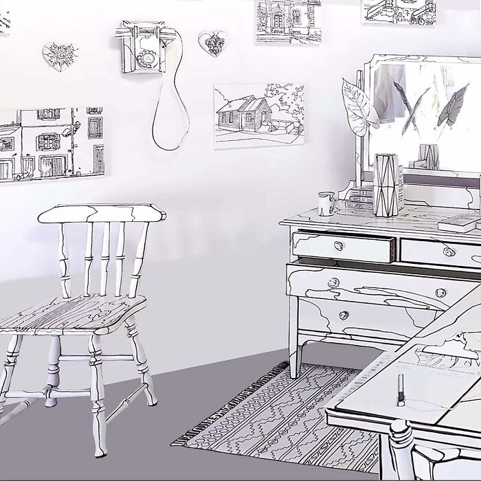 Esta artista pintó su casa para crear una ilusión 2D, y aquí hay 33 fotos de su trabajo