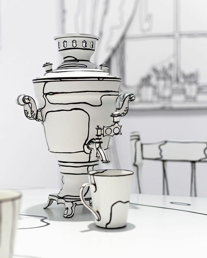 Esta artista pintó su casa para crear una ilusión 2D, y aquí hay 33 fotos de su trabajo