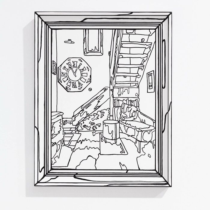 Esta artista pintó su casa para crear una ilusión 2D, y aquí hay 33 fotos de su trabajo
