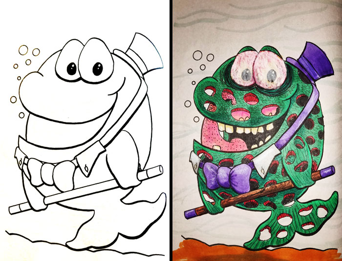 Advierto por la tripofobia de este dibujo