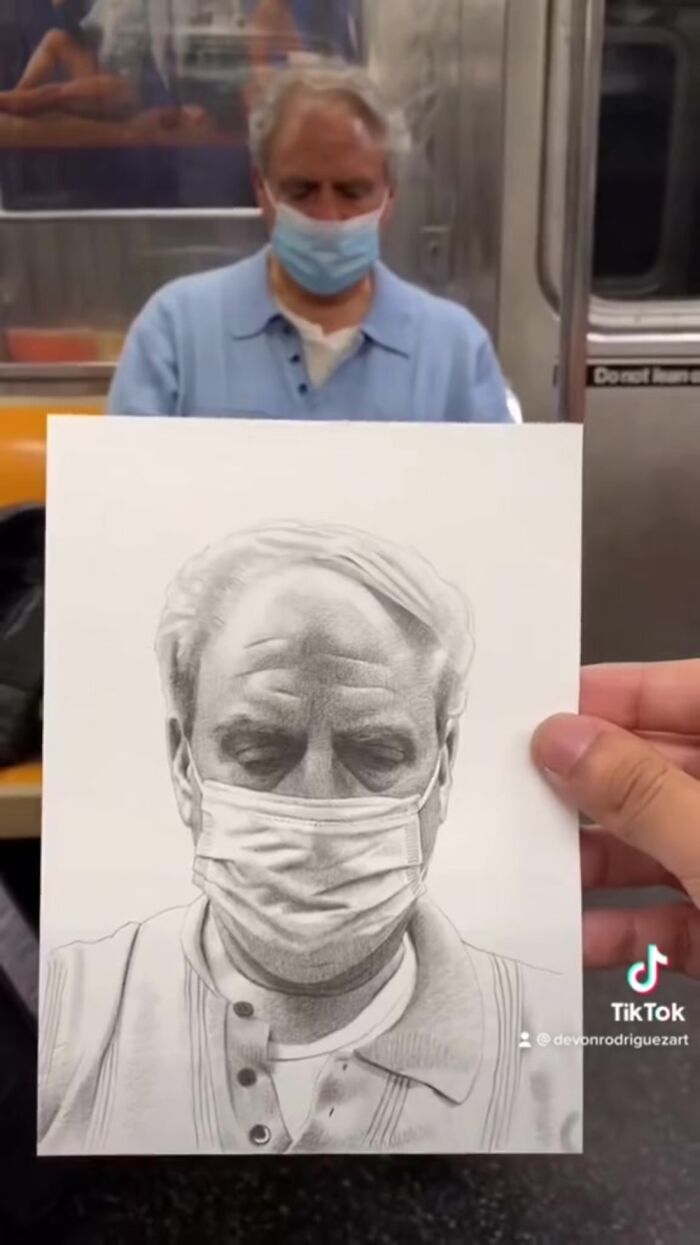 New York Artist Is Well-known For Drawing Unaware Subway Passengers and Then Posting Their Reaction Online (25 New Pics)