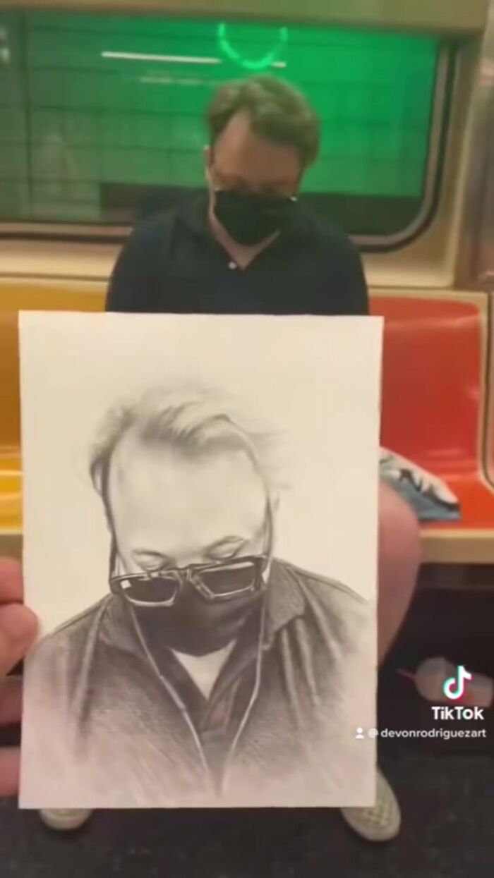 New York Artist Is Well-known For Drawing Unaware Subway Passengers and Then Posting Their Reaction Online (25 New Pics)