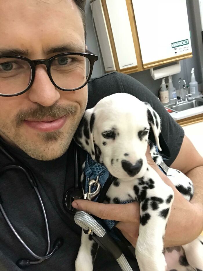 Un paciente mío con un corazón en la nariz