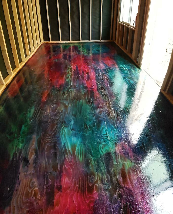 El suelo de mi nuevo estudio