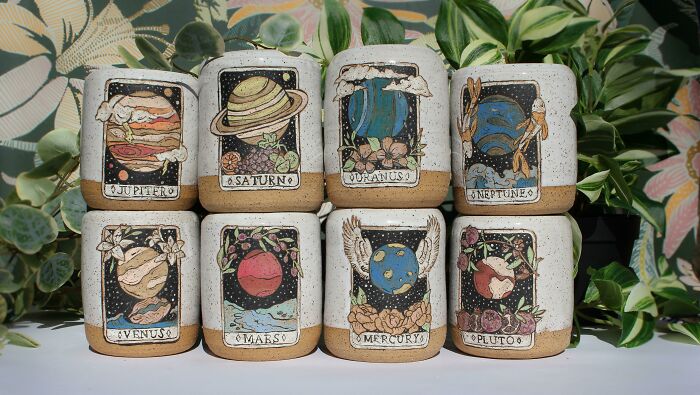 ¡Me siento enamorado del último set de planetas que hice!