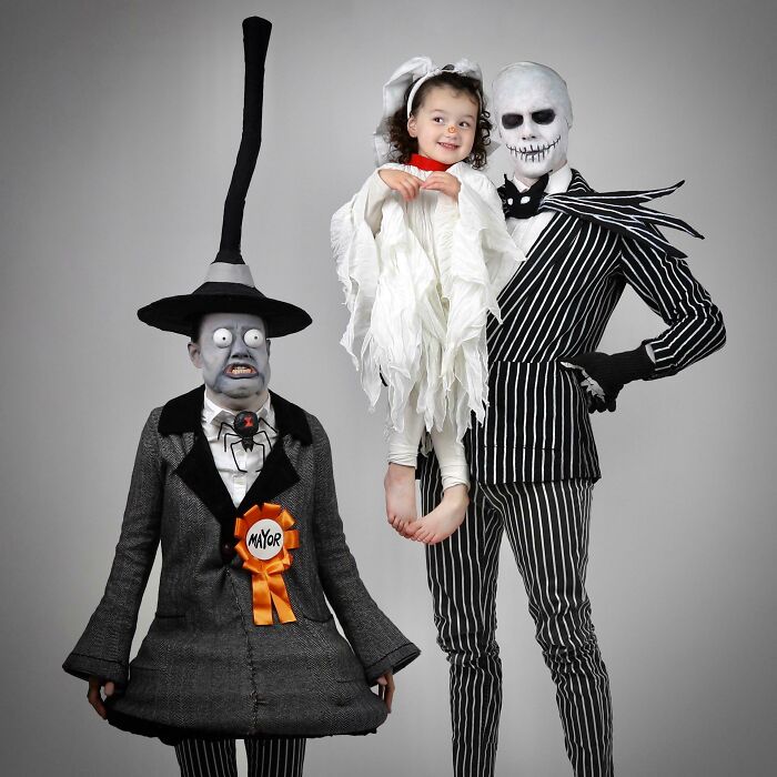 Nuestros disfraces familiares de Halloween. Soy la mamá alcaldesa