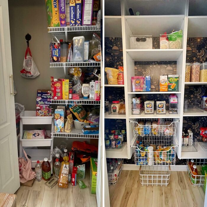 La despensa: antes y después