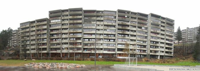 Romsås, Oslo. Estos edificios son horribles