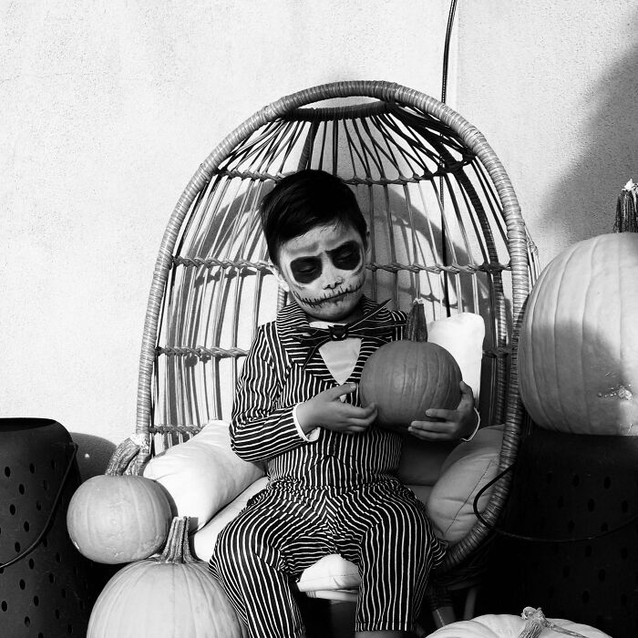 El disfraz de Halloween de mi hijo. Pensé que tal vez a algunos de ustedes les gustaría