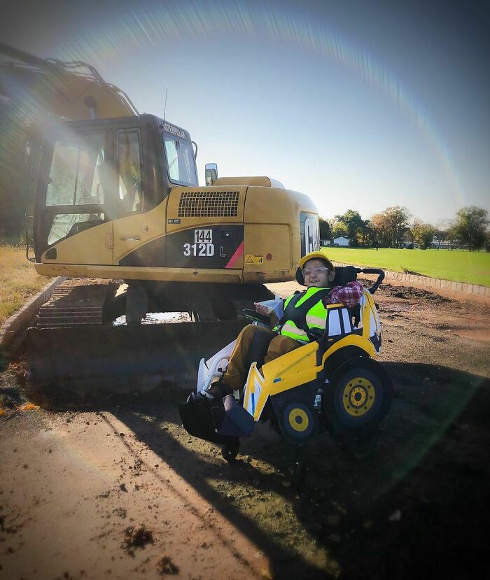 El operador de la construcción Danny