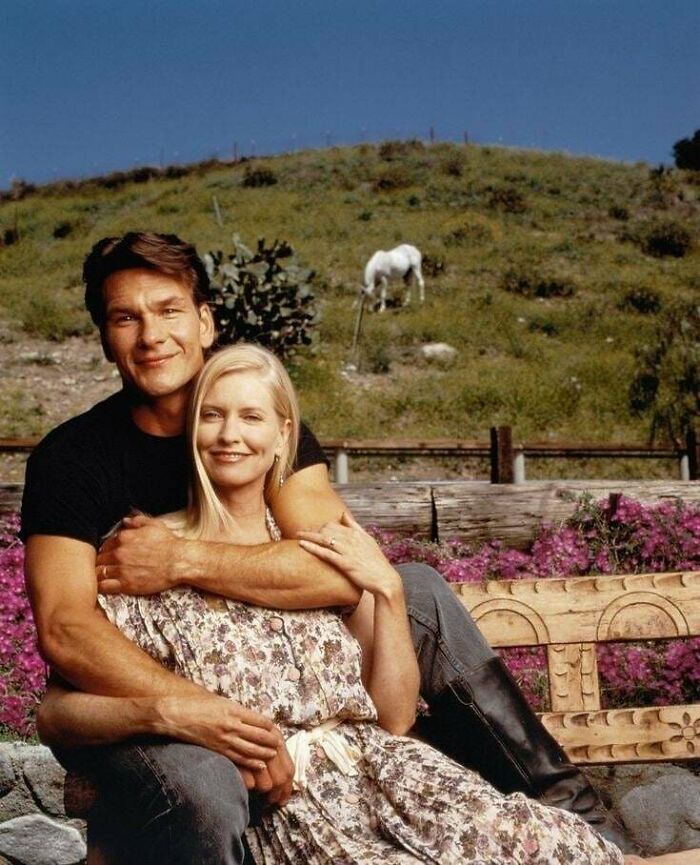 Patrick Swayze y Lisa Niemi Swayze