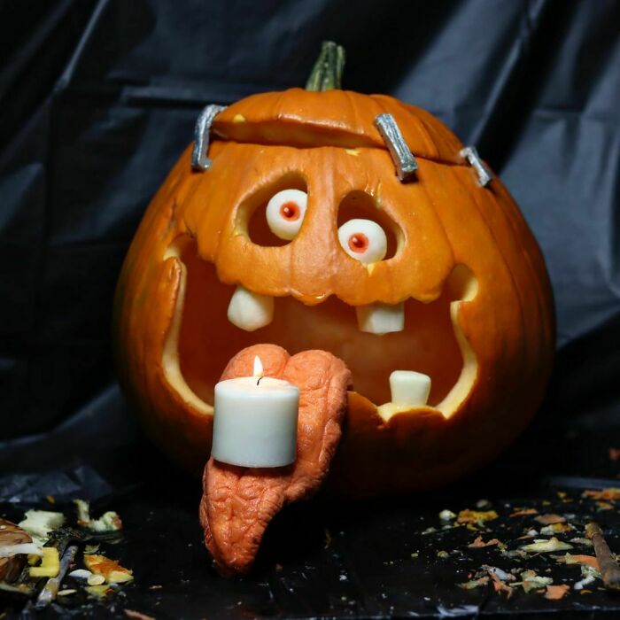 Hacía tiempo que no tallaba una calabaza más sencilla, pero esta fue divertida