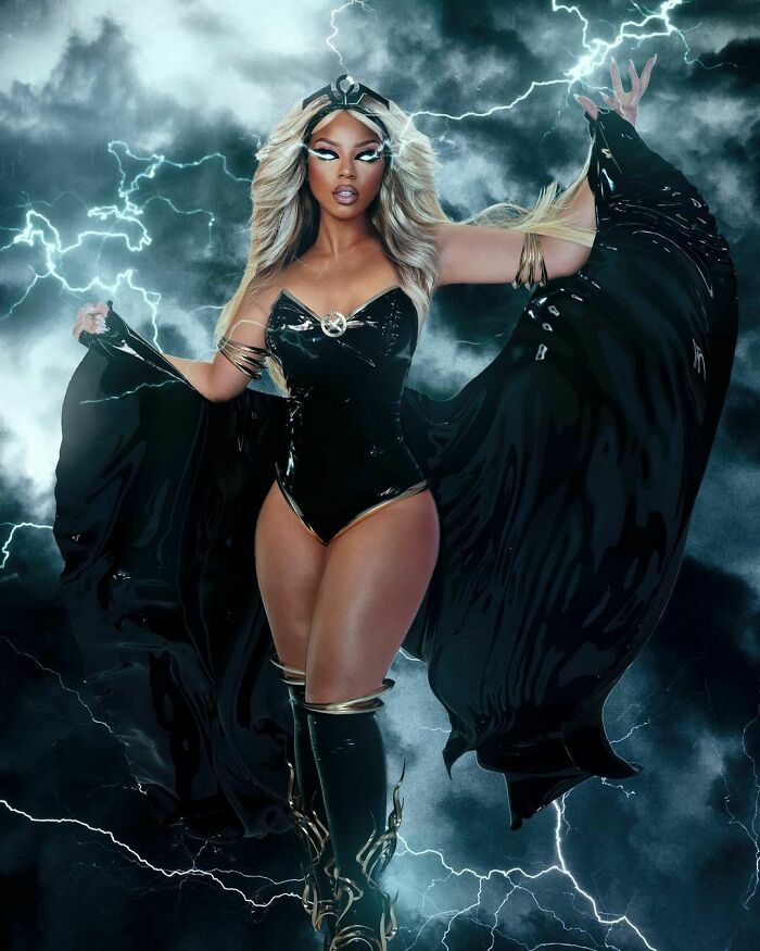 Chlöe como Tormenta de X-Men