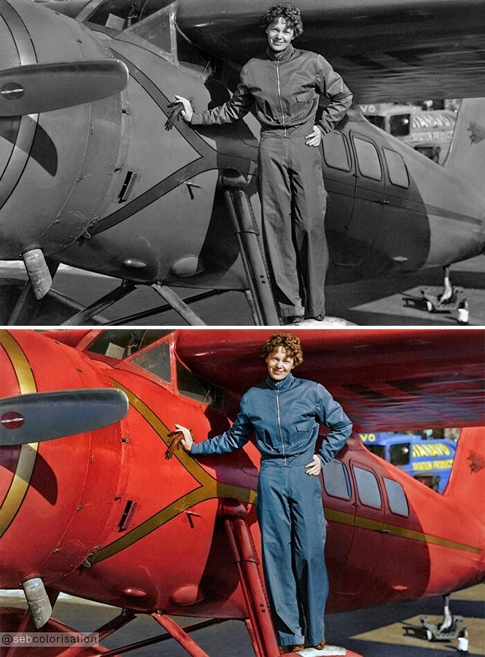 Amelia Earhart, fotografiada en 1932