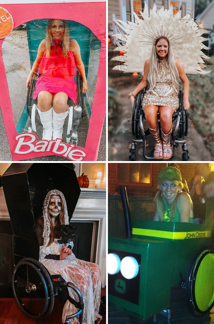 Disfraces de Halloween de años anteriores. ¿Cuál es tu favorito, y estás emocionado por ver lo que soy este año?