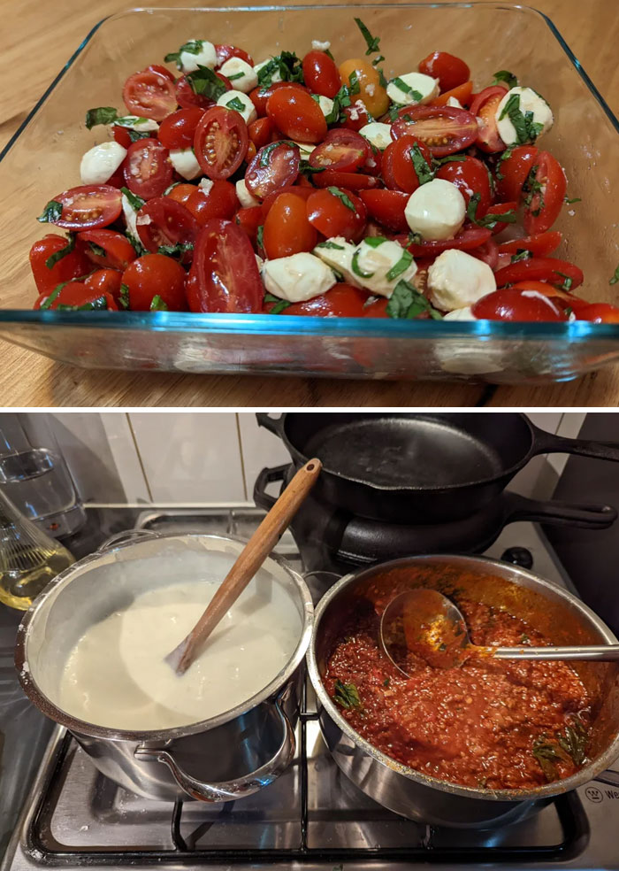 Acabo de pasar las últimas 3 horas cocinando para la familia que venía de visita… Pero trajeron su propia comida para cenar