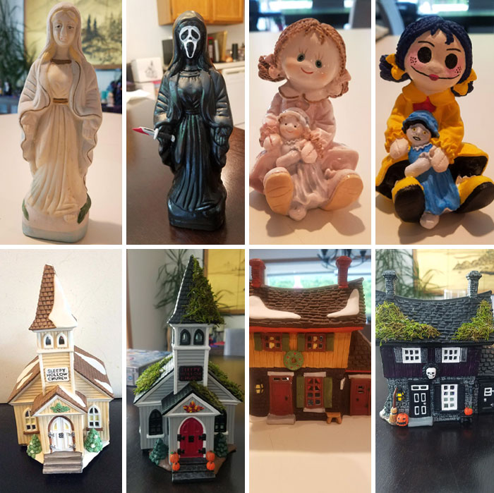 Cómo convertir los hallazgos de las tiendas de segunda mano en decoraciones de Halloween