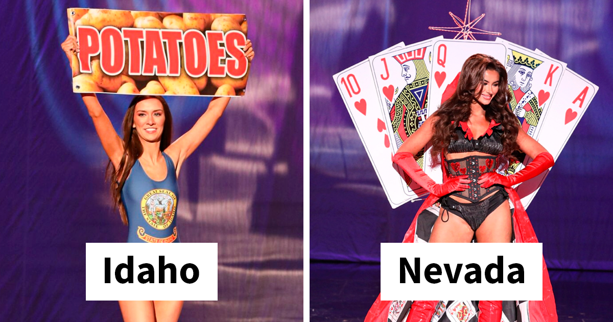 Estas 30 fotos del concurso de disfraces de Miss Estados Unidos demuestran que las participantes entendieron la consigna