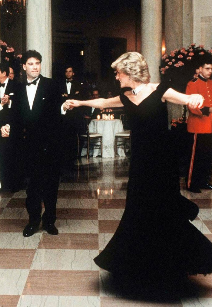 El baile de la princesa Diana con John Travolta en una cena de Estado en la Casa Blanca el 9 de noviembre de 1985