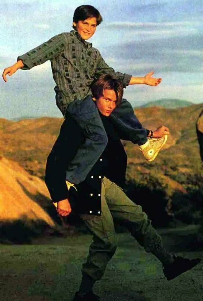 Los hermanos Joaquin y River Phoenix
