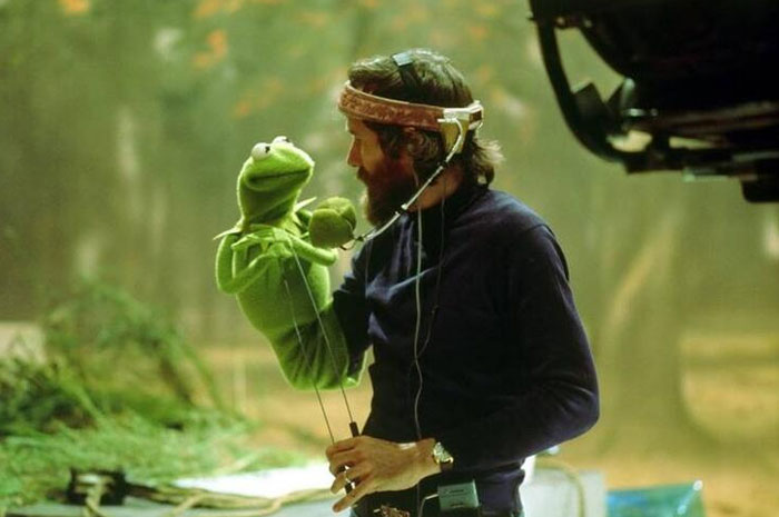 Rara foto de la Rana Kermit y Jim Henson