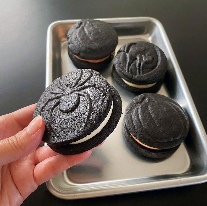Oreos caseras de Halloween